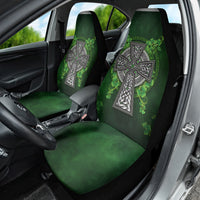 Irish Cross Mix With Shamrock Floral Car Seat Cover - Wonder Print Shop