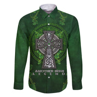 Irish Cross Mix With Shamrock Floral Family Matching Long Sleeve Bodycon Dress and Hawaiian Shirt - Wonder Print Shop