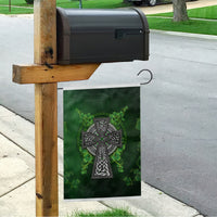 Irish Cross Mix With Shamrock Floral Garden Flag - Wonder Print Shop