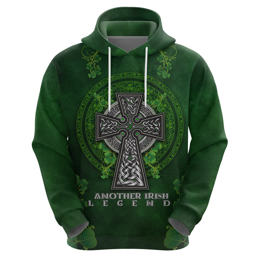 Irish Cross Mix With Shamrock Floral Hoodie - Wonder Print Shop