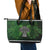 Irish Cross Mix With Shamrock Floral Leather Tote Bag - Wonder Print Shop