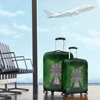 Irish Cross Mix With Shamrock Floral Luggage Cover - Wonder Print Shop