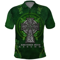 Irish Cross Mix With Shamrock Floral Polo Shirt - Wonder Print Shop