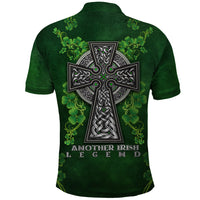 Irish Cross Mix With Shamrock Floral Polo Shirt - Wonder Print Shop