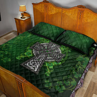 Irish Cross Mix With Shamrock Floral Quilt Bed Set - Wonder Print Shop