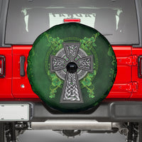 Irish Cross Mix With Shamrock Floral Spare Tire Cover - Wonder Print Shop