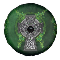Irish Cross Mix With Shamrock Floral Spare Tire Cover - Wonder Print Shop
