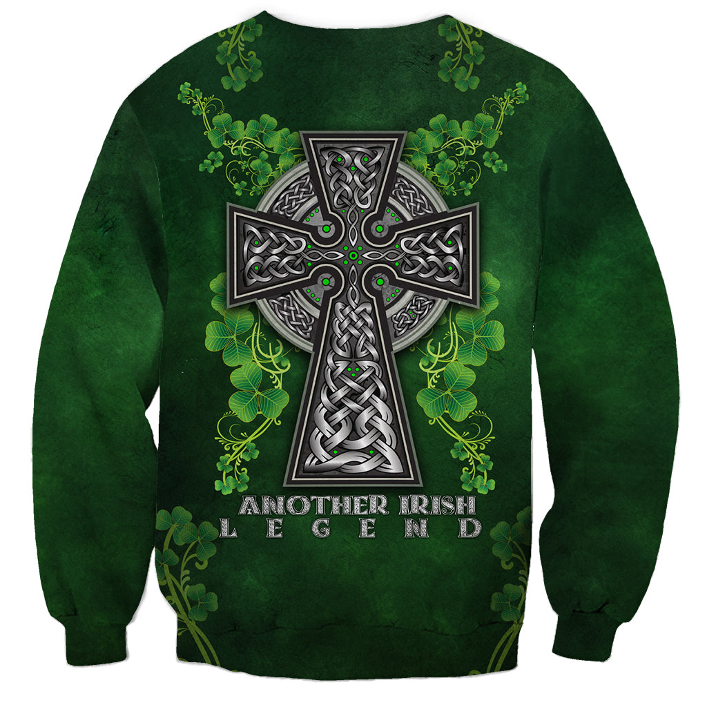 Irish Cross Mix With Shamrock Floral Sweatshirt - Wonder Print Shop