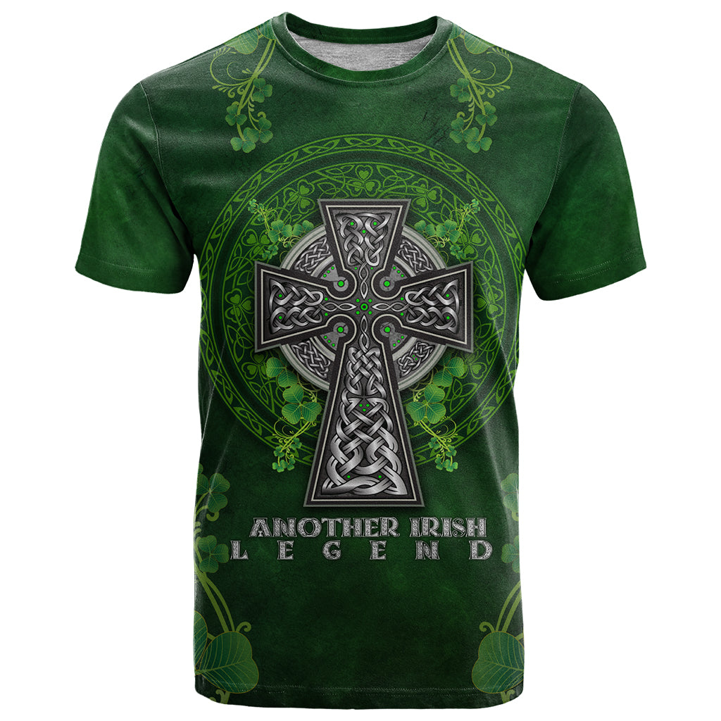 Irish Cross Mix With Shamrock Floral T Shirt - Wonder Print Shop