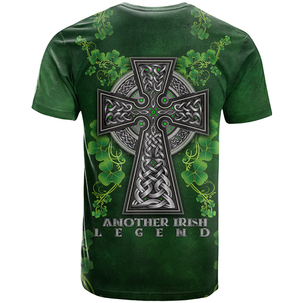 Irish Cross Mix With Shamrock Floral T Shirt - Wonder Print Shop