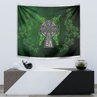 Irish Cross Mix With Shamrock Floral Tapestry - Wonder Print Shop