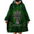 Irish Cross Mix With Shamrock Floral Wearable Blanket Hoodie - Wonder Print Shop