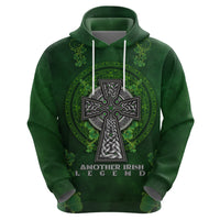 Irish Cross Mix With Shamrock Floral Zip Hoodie - Wonder Print Shop