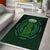 Beer Cup Pattern And Celtic Circle Green Area Rug - Wonder Print Shop