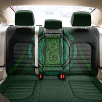 Beer Cup Pattern And Celtic Circle Green Back Car Seat Cover - Wonder Print Shop
