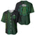 Beer Cup Pattern And Celtic Circle Green Baseball Jersey - Wonder Print Shop