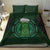 Beer Cup Pattern And Celtic Circle Green Bedding Set