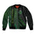 Beer Cup Pattern And Celtic Circle Green Bomber Jacket - Wonder Print Shop