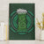 Beer Cup Pattern And Celtic Circle Green Canvas Wall Art - Wonder Print Shop