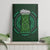 Beer Cup Pattern And Celtic Circle Green Canvas Wall Art - Wonder Print Shop