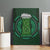 Beer Cup Pattern And Celtic Circle Green Canvas Wall Art - Wonder Print Shop