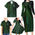 Beer Cup Pattern And Celtic Circle Green Family Matching Long Sleeve Bodycon Dress and Hawaiian Shirt - Wonder Print Shop