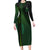 Beer Cup Pattern And Celtic Circle Green Family Matching Long Sleeve Bodycon Dress and Hawaiian Shirt - Wonder Print Shop