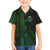 Beer Cup Pattern And Celtic Circle Green Family Matching Off Shoulder Short Dress and Hawaiian Shirt - Wonder Print Shop