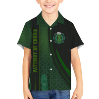 Beer Cup Pattern And Celtic Circle Green Family Matching Puletasi and Hawaiian Shirt - Wonder Print Shop