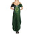 Beer Cup Pattern And Celtic Circle Green Family Matching Summer Maxi Dress and Hawaiian Shirt - Wonder Print Shop