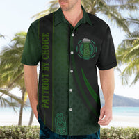 Beer Cup Pattern And Celtic Circle Green Hawaiian Shirt - Wonder Print Shop