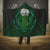 Beer Cup Pattern And Celtic Circle Green Hooded Blanket