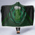 Beer Cup Pattern And Celtic Circle Green Hooded Blanket