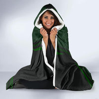 Beer Cup Pattern And Celtic Circle Green Hooded Blanket