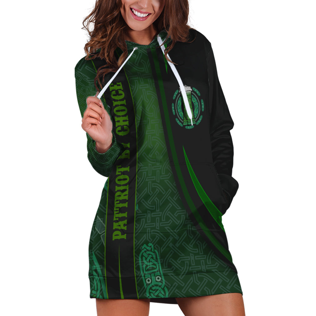 Beer Cup Pattern And Celtic Circle Green Hoodie Dress - Wonder Print Shop