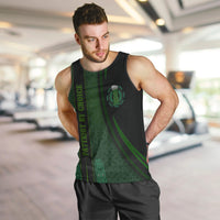 Beer Cup Pattern And Celtic Circle Green Men Tank Top - Wonder Print Shop