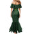 Beer Cup Pattern And Celtic Circle Green Mermaid Dress - Wonder Print Shop