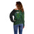 Beer Cup Pattern And Celtic Circle Green Off Shoulder Sweater - Wonder Print Shop