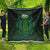 Beer Cup Pattern And Celtic Circle Green Quilt - Wonder Print Shop