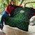 Beer Cup Pattern And Celtic Circle Green Quilt - Wonder Print Shop