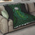Beer Cup Pattern And Celtic Circle Green Quilt - Wonder Print Shop