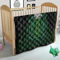 Beer Cup Pattern And Celtic Circle Green Quilt - Wonder Print Shop