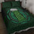Beer Cup Pattern And Celtic Circle Green Quilt Bed Set - Wonder Print Shop