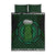 Beer Cup Pattern And Celtic Circle Green Quilt Bed Set - Wonder Print Shop