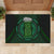 Beer Cup Pattern And Celtic Circle Green Rubber Doormat - Wonder Print Shop