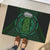 Beer Cup Pattern And Celtic Circle Green Rubber Doormat - Wonder Print Shop