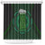 Beer Cup Pattern And Celtic Circle Green Shower Curtain
