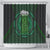 Beer Cup Pattern And Celtic Circle Green Shower Curtain