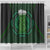 Beer Cup Pattern And Celtic Circle Green Shower Curtain