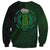 Beer Cup Pattern And Celtic Circle Green Sweatshirt - Wonder Print Shop